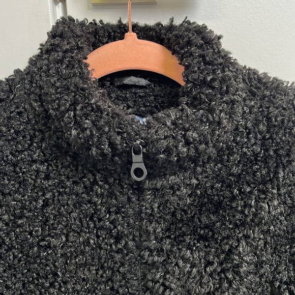 Minilli Girls Sherpa Jacket black size 8 - Picture 4 of 8